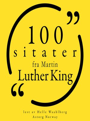 100 sitater fra Martin Luther King - Audiobook
